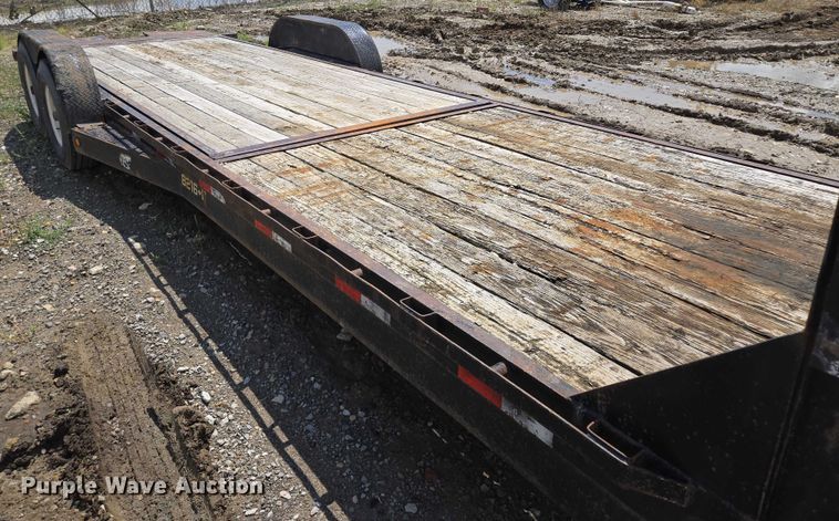 image for item EM7433 2008 Doolittle gooseneck tilt deck equipment trailer