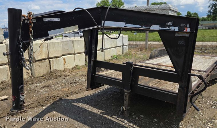 image for item EM7433 2008 Doolittle gooseneck tilt deck equipment trailer