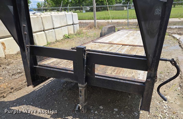image for item EM7433 2008 Doolittle gooseneck tilt deck equipment trailer