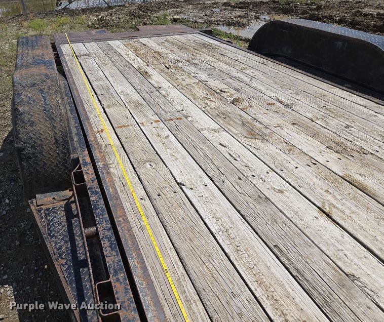 image for item EM7433 2008 Doolittle gooseneck tilt deck equipment trailer