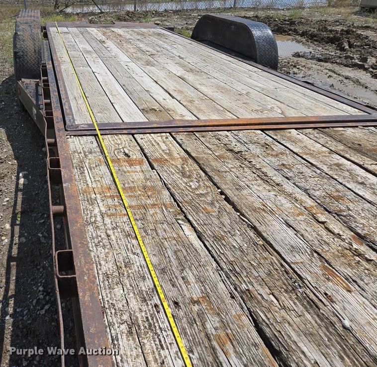 image for item EM7433 2008 Doolittle gooseneck tilt deck equipment trailer