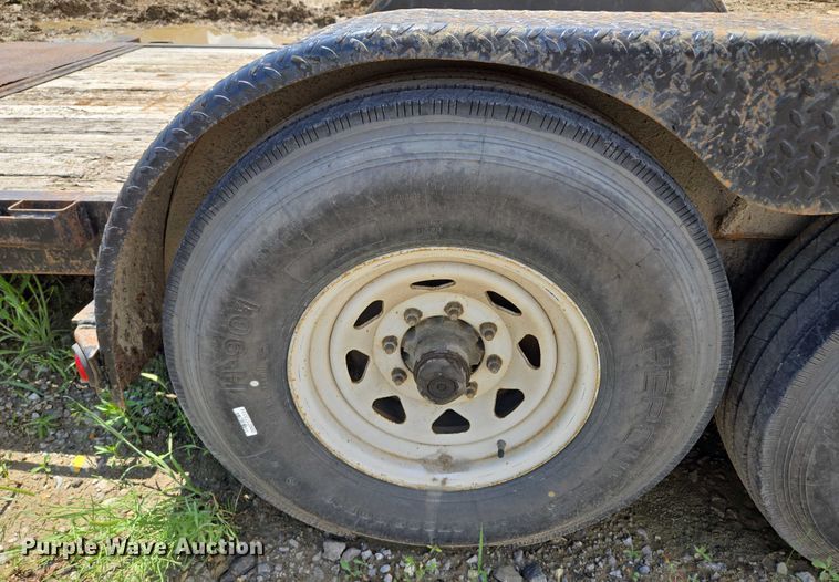 image for item EM7433 2008 Doolittle gooseneck tilt deck equipment trailer