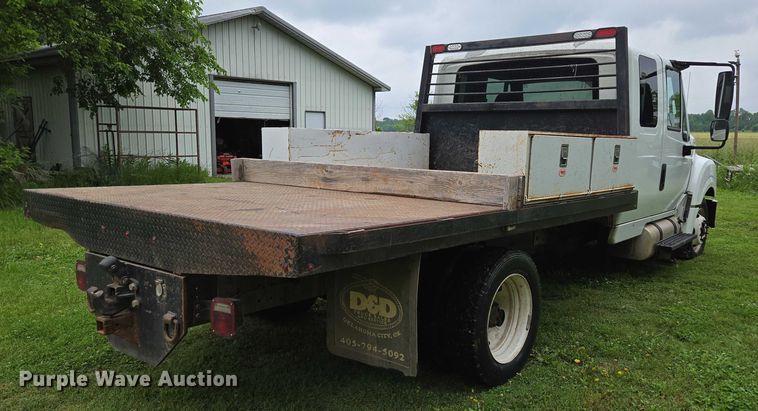 image for item EN3783 2015 International Terrastar Ext. Cab flatbed truck