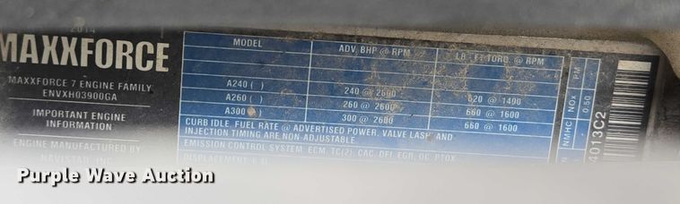 image for item EN3783 2015 International Terrastar Ext. Cab flatbed truck