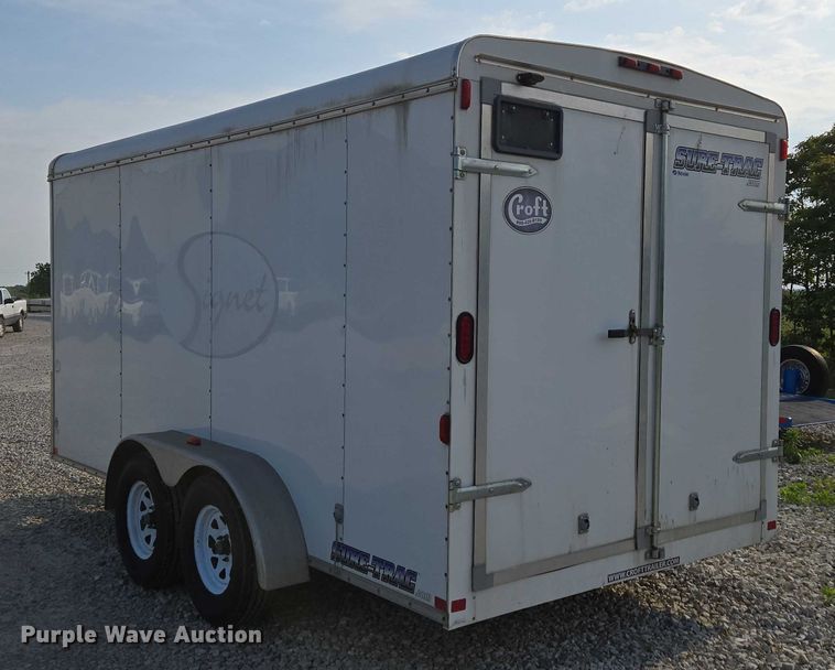 image for item EN3801 2012 Croft Sure-Trac enclosed cargo trailer