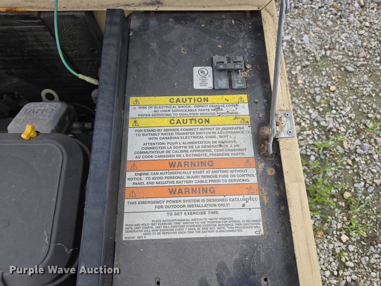 image for item EN3871 Generac Gaurdian generator