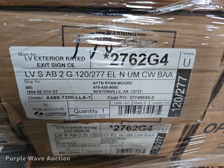 image for item EN3881 Approximately 29 pallets of lighting fixtures