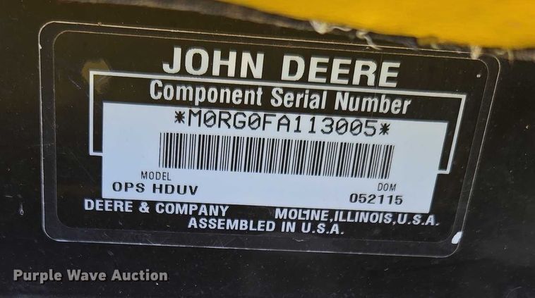 image for item EN3890 2015 John Deere Gator 625i utility vehicle