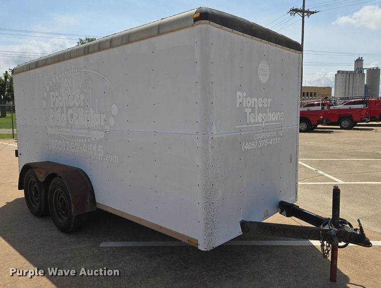image for item EN8090 1990 Wells Cargo enclosed cargo trailer
