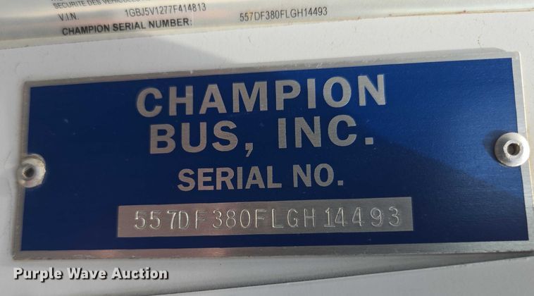 image for item ER5268 2007 Chevrolet C5V042 shuttle bus