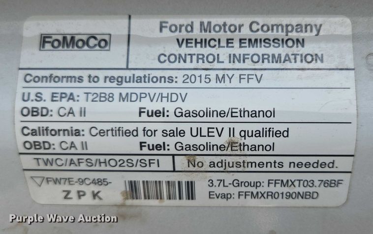 image for item ER5273 2015 Ford Transit 350 van