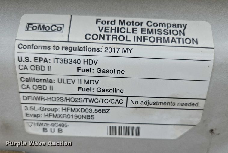 image for item ER5283 2017 Ford Transit 350 van