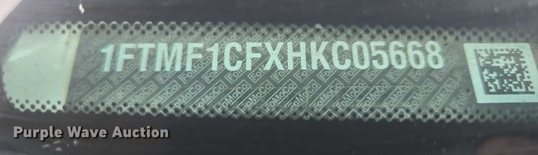 image for item ER5285 2017 Ford F150 XL pickup truck