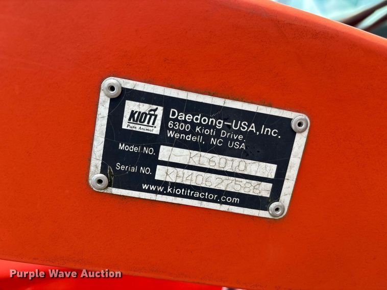 image for item YA0700 2015 Kioti NX4510 MFWD tractor