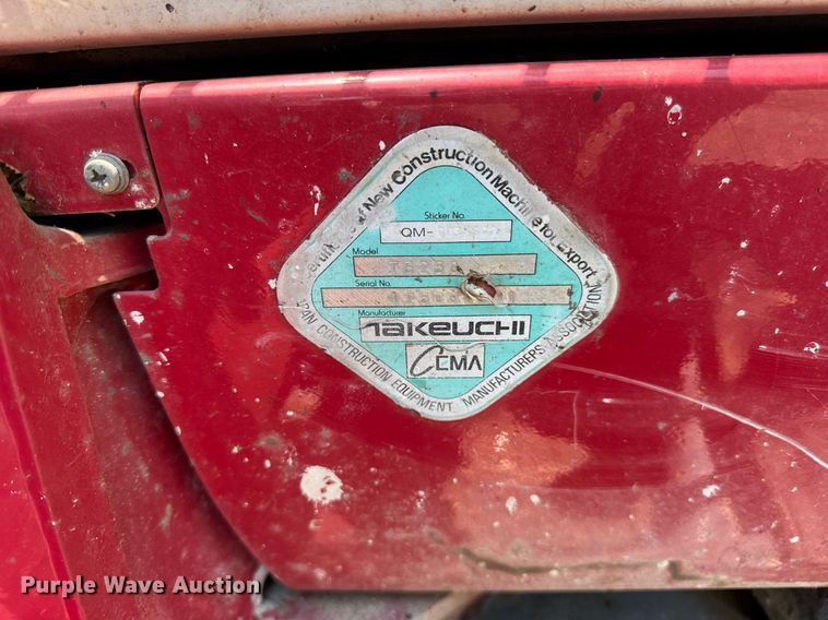 image for item DI9051 2012 Takeuchi TB250  mini excavator