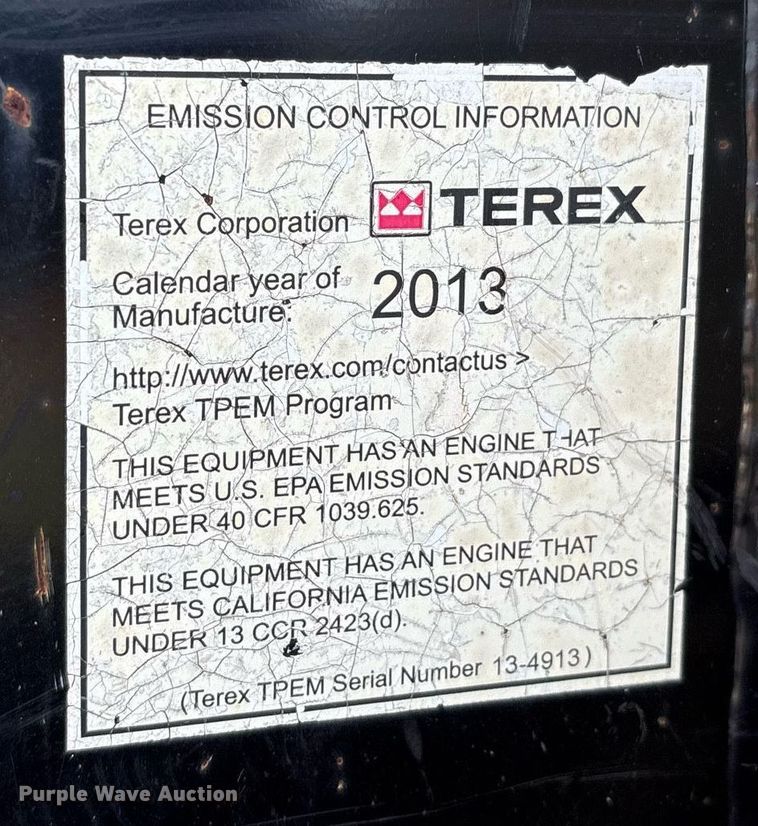 image for item DM1916 2013 Terex PT70 tracked skid steer loader