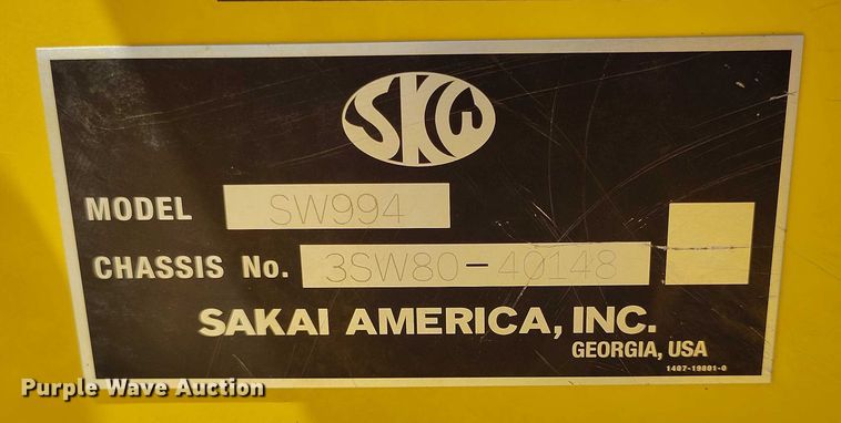 image for item DP4995 2022 Sakai SW994 double drum vibratory roller