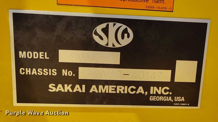 image for item DP4996 2022 Sakai SW994 double drum vibratory roller