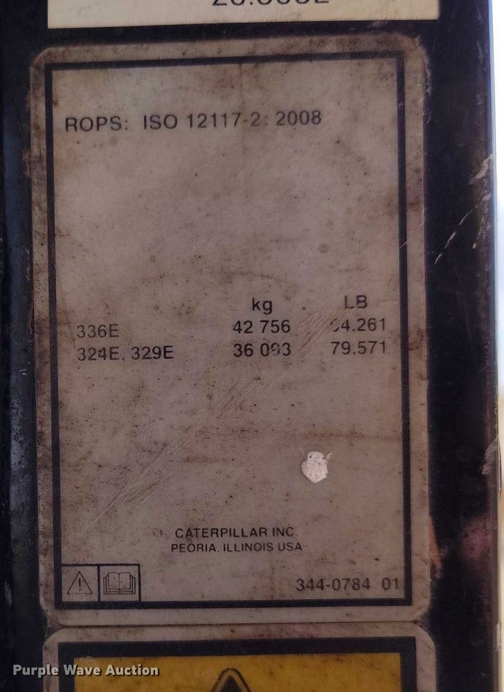 image for item DP5006 2012 Caterpillar 329E L excavator