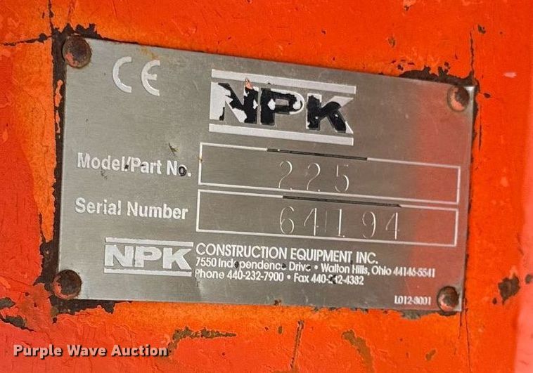 image for item DR2802 NPK 225 breaker