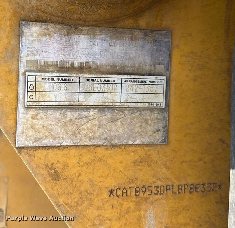 image for item DR2807 2008 Caterpillar 953D track loader