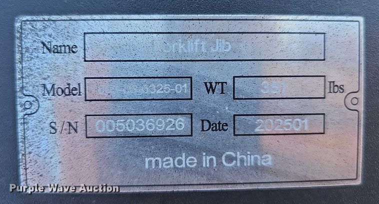 image for item DR3833 2025 forklift jib 