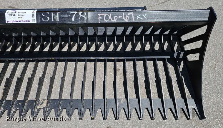 image for item DR3843 2025 SH-78 skid steer rock bucket