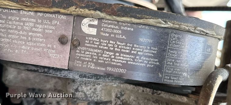 image for item DS4351 1992 Freightliner FL80 rollback truck