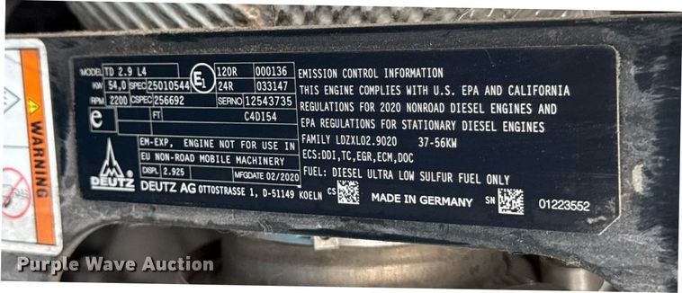 image for item DS4360 Miller Big Blue 600 Air Pak welder/generator