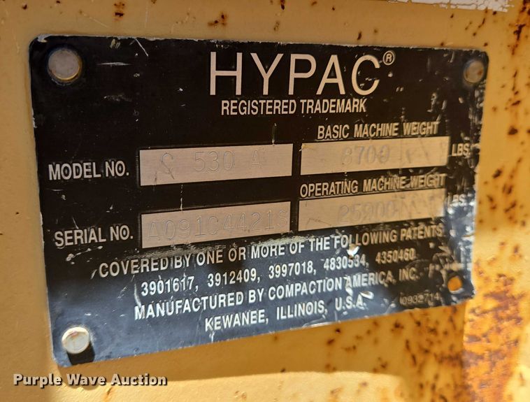 image for item DT4926 Hypac C530A pneumatic roller