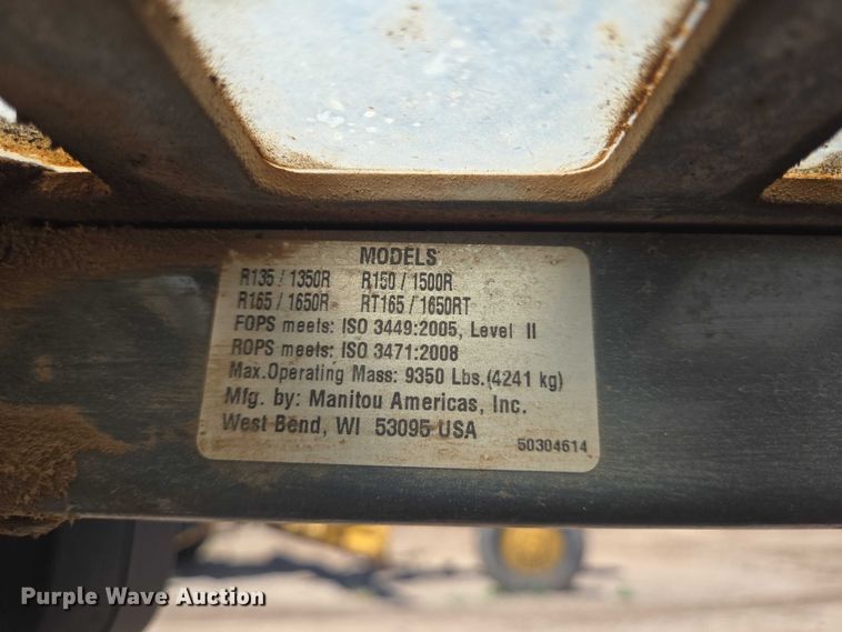 image for item DT4927 2017 Mustang 1650R skid steer loader