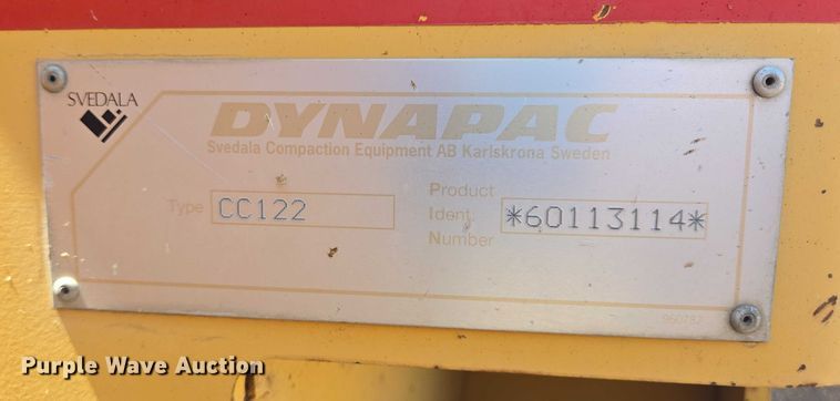 image for item DT4928 1998 DynaPac CC122 double drum vibratory roller