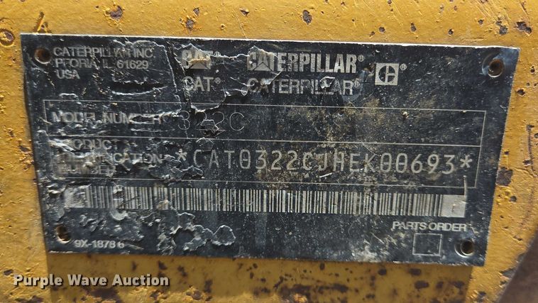 image for item DT4932 2004 Caterpillar 322C L long reach excavator