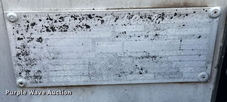 image for item DT6634 1985 Harmon Tank Company tank trailer