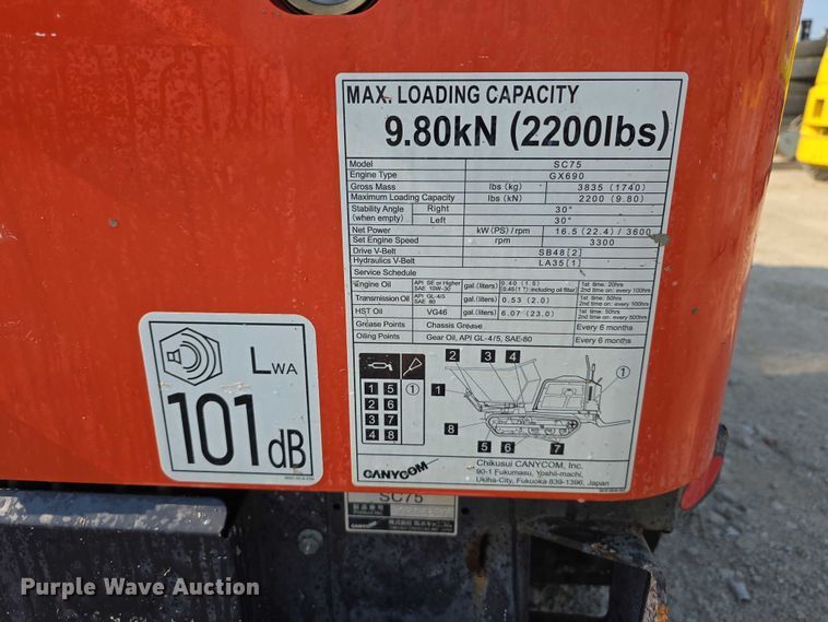 image for item DT6921 Canycom SC75 concrete buggy