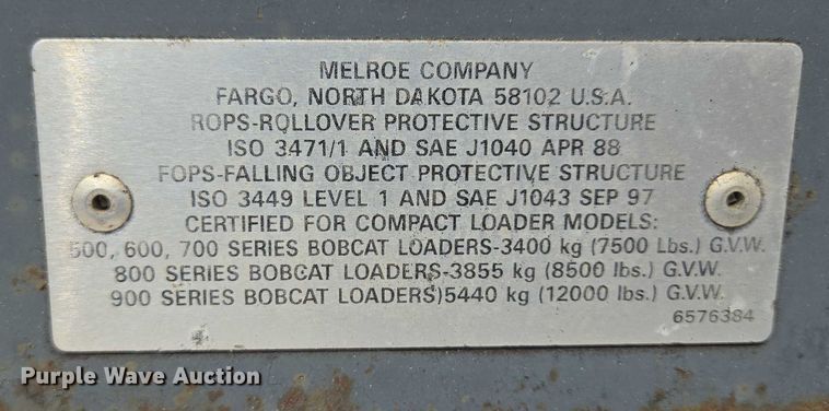 image for item DT7199 1994 Bobcat 742B skid steer loader