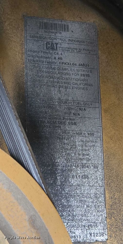 image for item DT7226 2015 Caterpillar AP655F paver