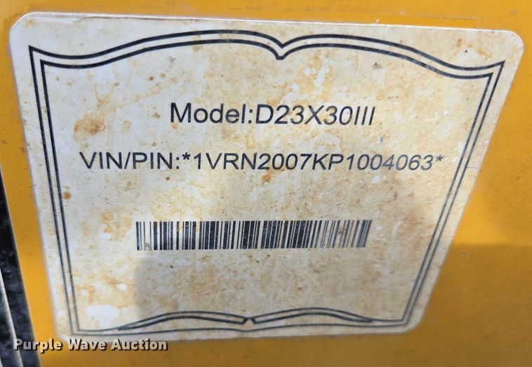 image for item DT7227 2023 Vermeer D23X30 Navigator S3 directional boring unit