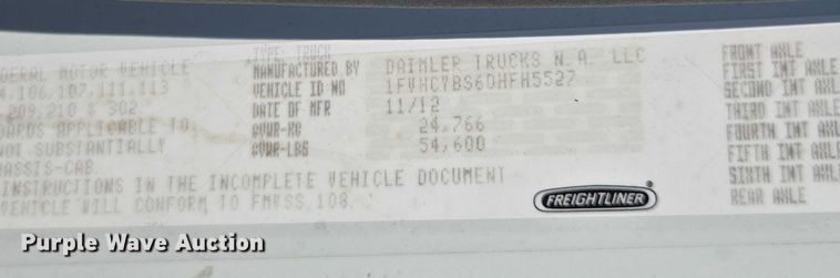 image for item DU7871 2013 Freightliner Business Class M2 digger derrick truck