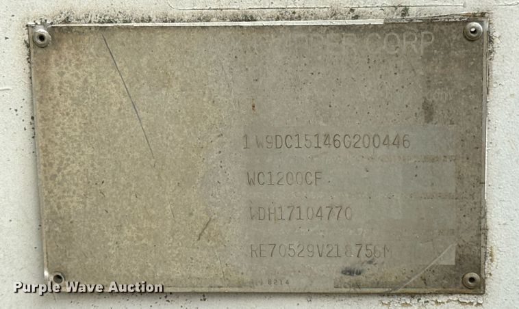 image for item DU9876 2006 Woodchuck Highroller WC1200CF wood chipper