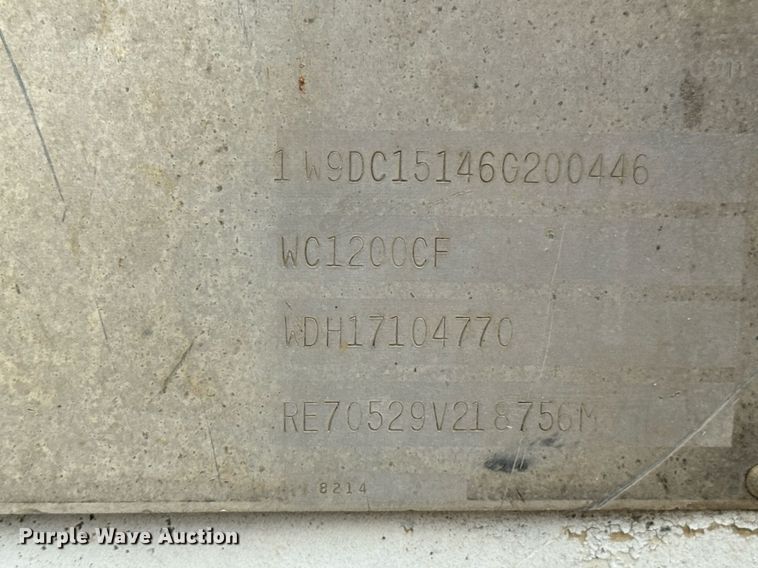 image for item DU9876 2006 Woodchuck Highroller WC1200CF wood chipper