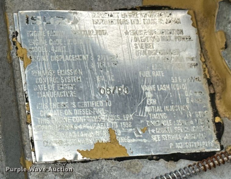 image for item DU9880 2000 ASV 2810 tracked skid steer loader