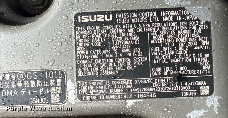 image for item DU9887 Link-Belt 145X3 mini excavator