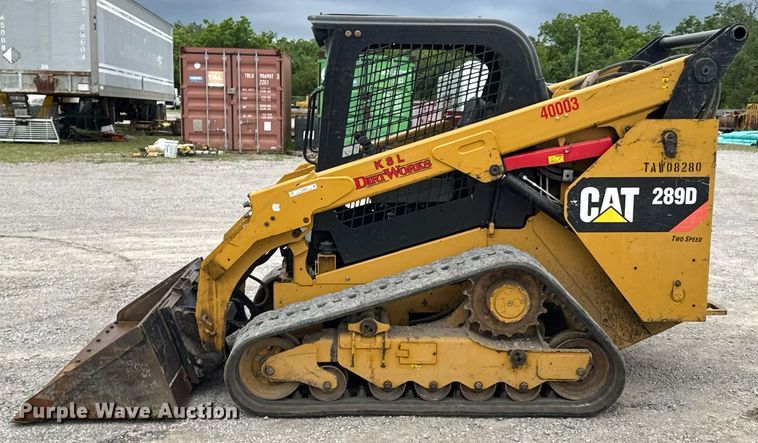 image for item DU9890 2017 Caterpillar 289D tracked skid steer loader