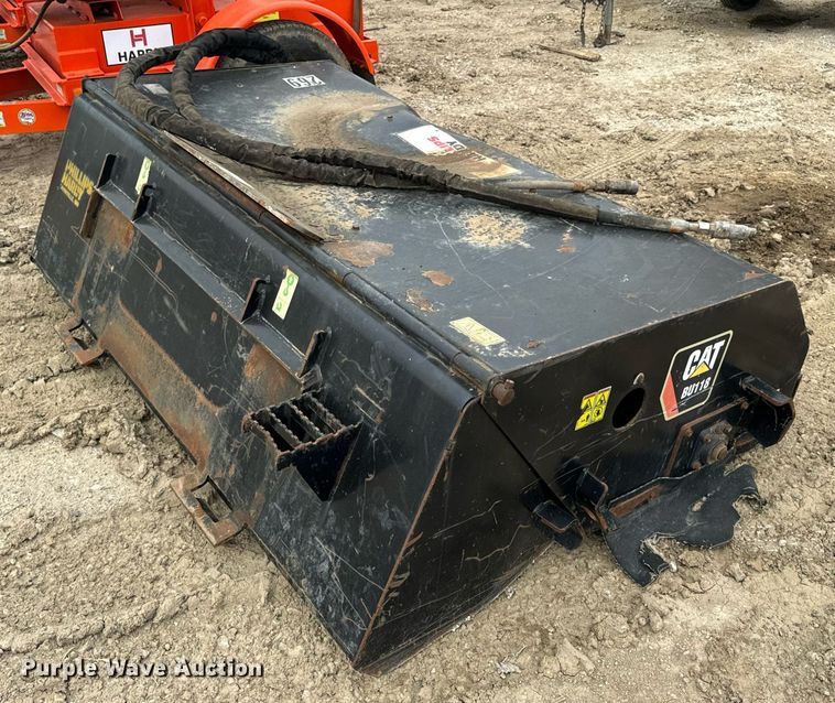 image for item DV1990 2014 Caterpillar BU118 skid steer broom