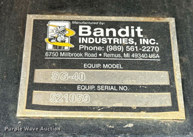 image for item DV4190 Bandit SG-40 stump grinder