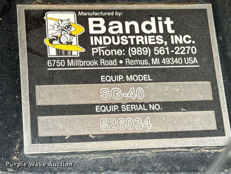 image for item DV4191 Bandit SG-40 stump grinder
