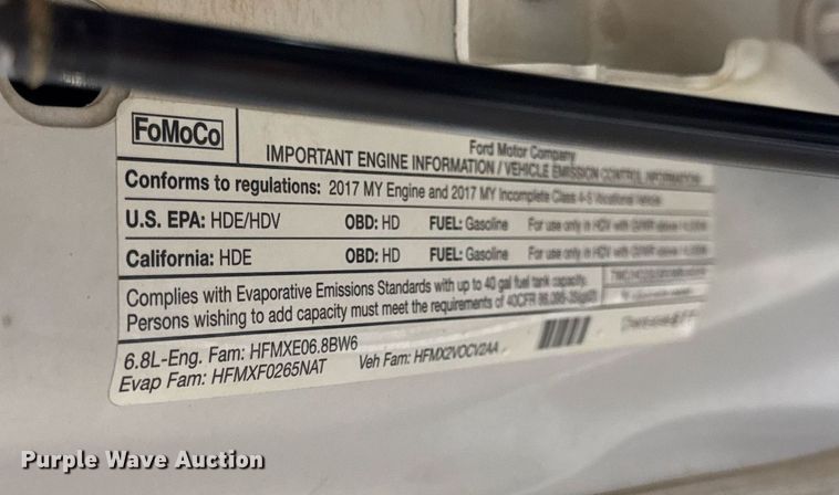 image for item DV4202 2017 Ford F450 Super Duty XL Crew Cab utility / service truck