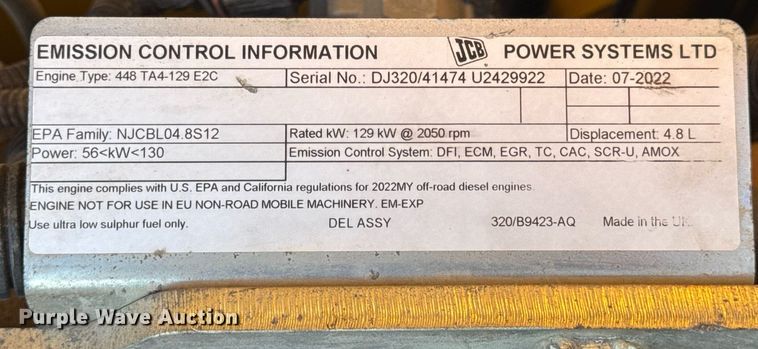 image for item DV4212 2023 JCB 220XLC excavator