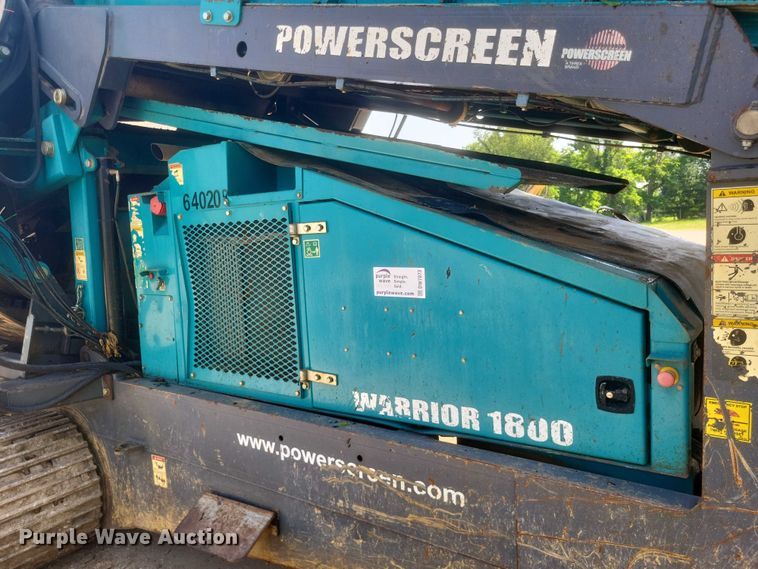 image for item DW7073 2017 Powerscreen Warrior 1800 screening plant